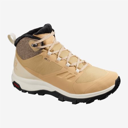 Salomon OUTsnap CSWP W Womens Hiking Boots Brown UK IGTY